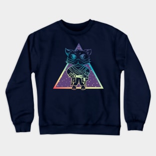 Rainbow Star-cat Crewneck Sweatshirt